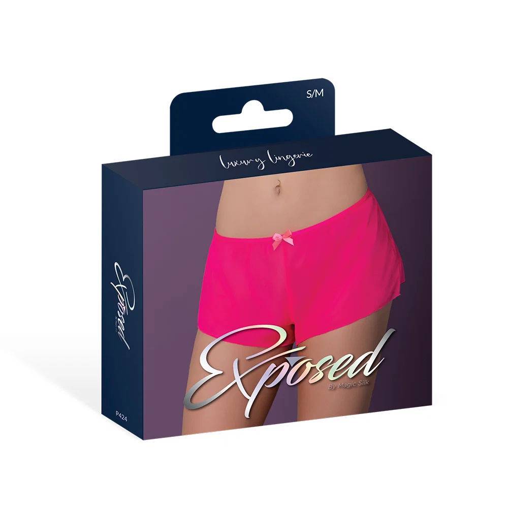 Magic Silk Pink Kink Flowy Boy Short Pink Glow L/XL - Image 5