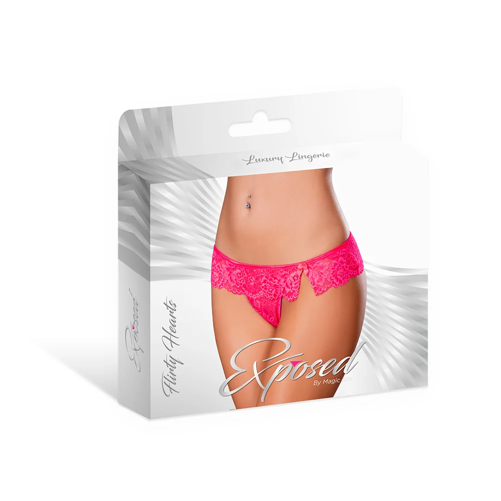 Magic Silk Get It Girl Flutter Thong Diva Pink L/XL - Image 11