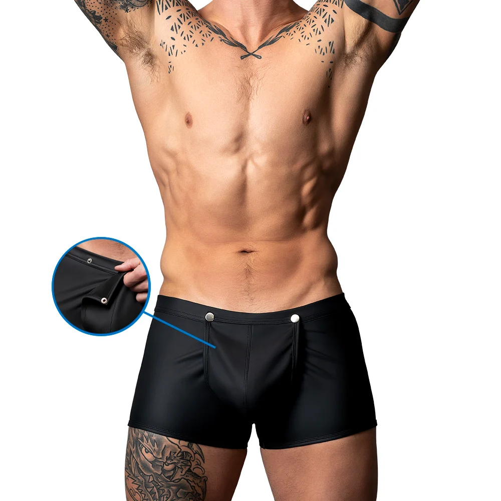 Male Power Oh Snap! Snap Off Short Black L - Image 8