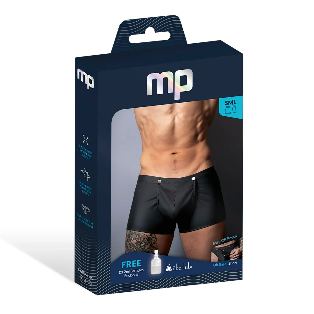 Male Power Oh Snap! Snap Off Short Black L - Image 13