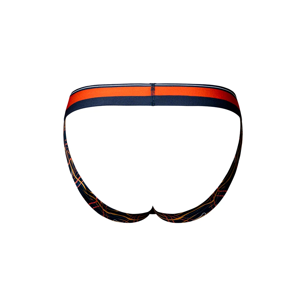 Male Power Soo Cumfy Jock Navy/Orange L/XL - Image 10