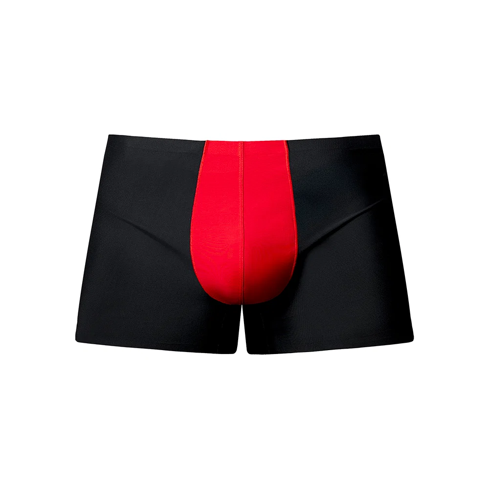 Male Power Hot Mesh Pouch Short Black/Red M - Image 9