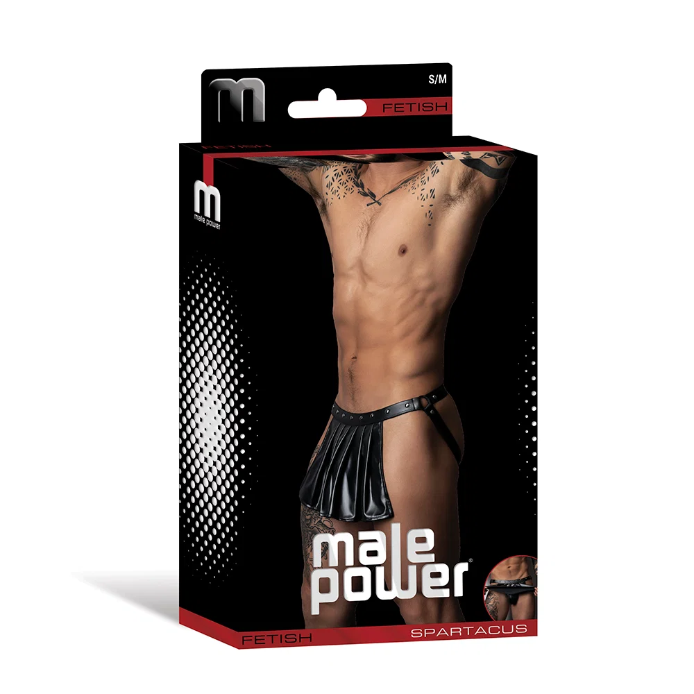 Male Power Fetish Spartacus Black S/M - Image 13