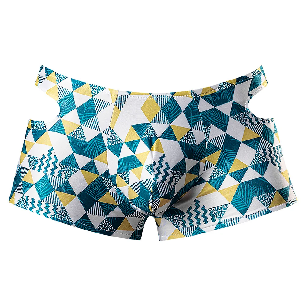 Male Power Cut It Out! Cutout Mini Short Blue/White S - Image 9
