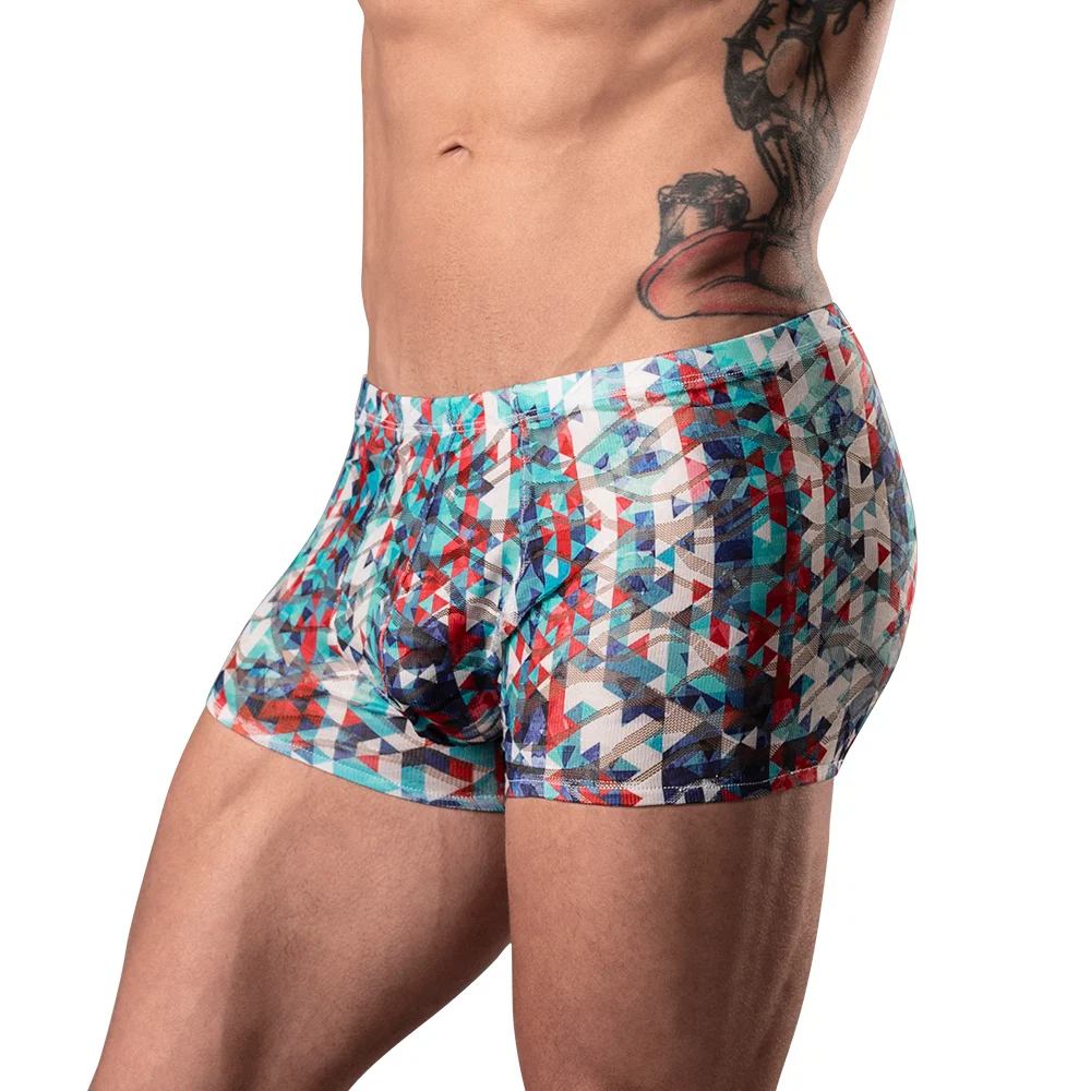 Male Power Your Lace Or Mine Pouch Short Geometric L - Image 7