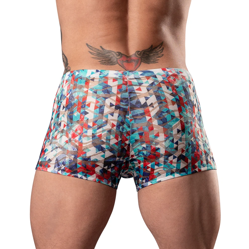 Male Power Your Lace Or Mine Pouch Short Geometric L - Image 8