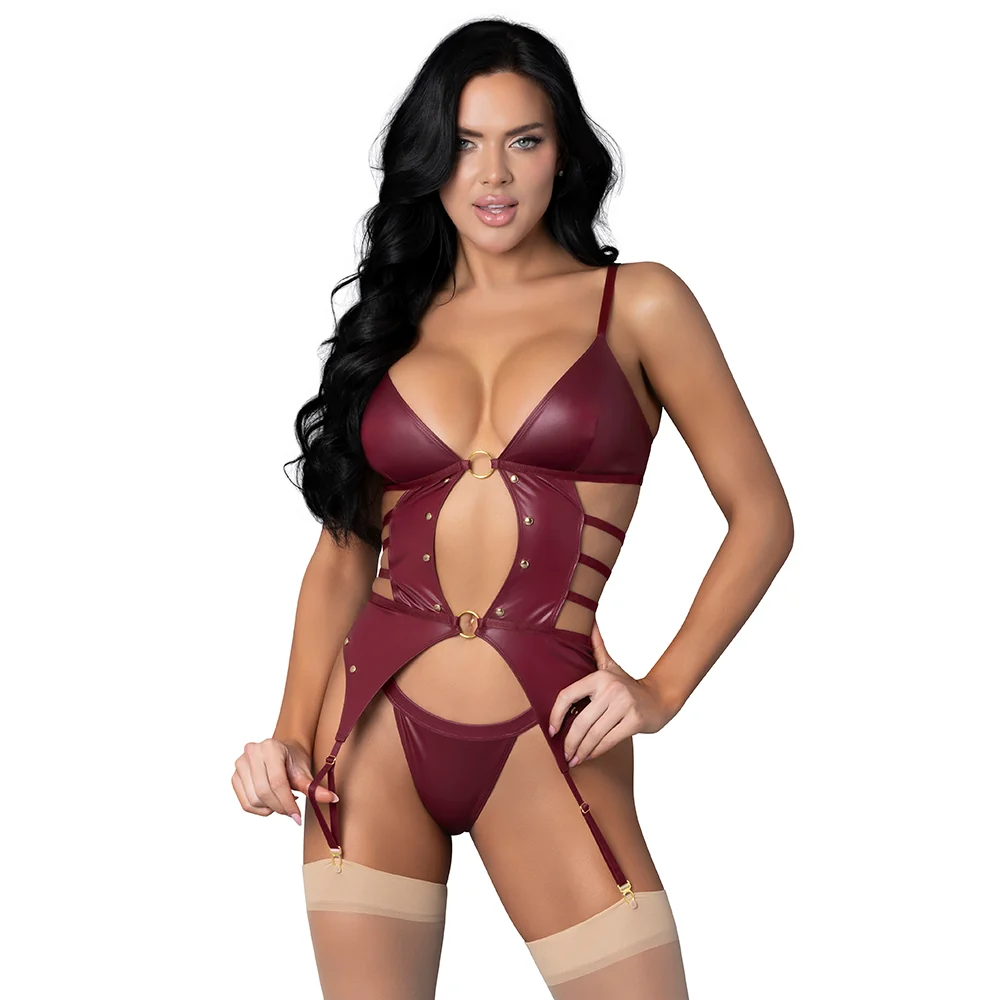Lust Fetish Kira Burgundy L/XL - Image 2