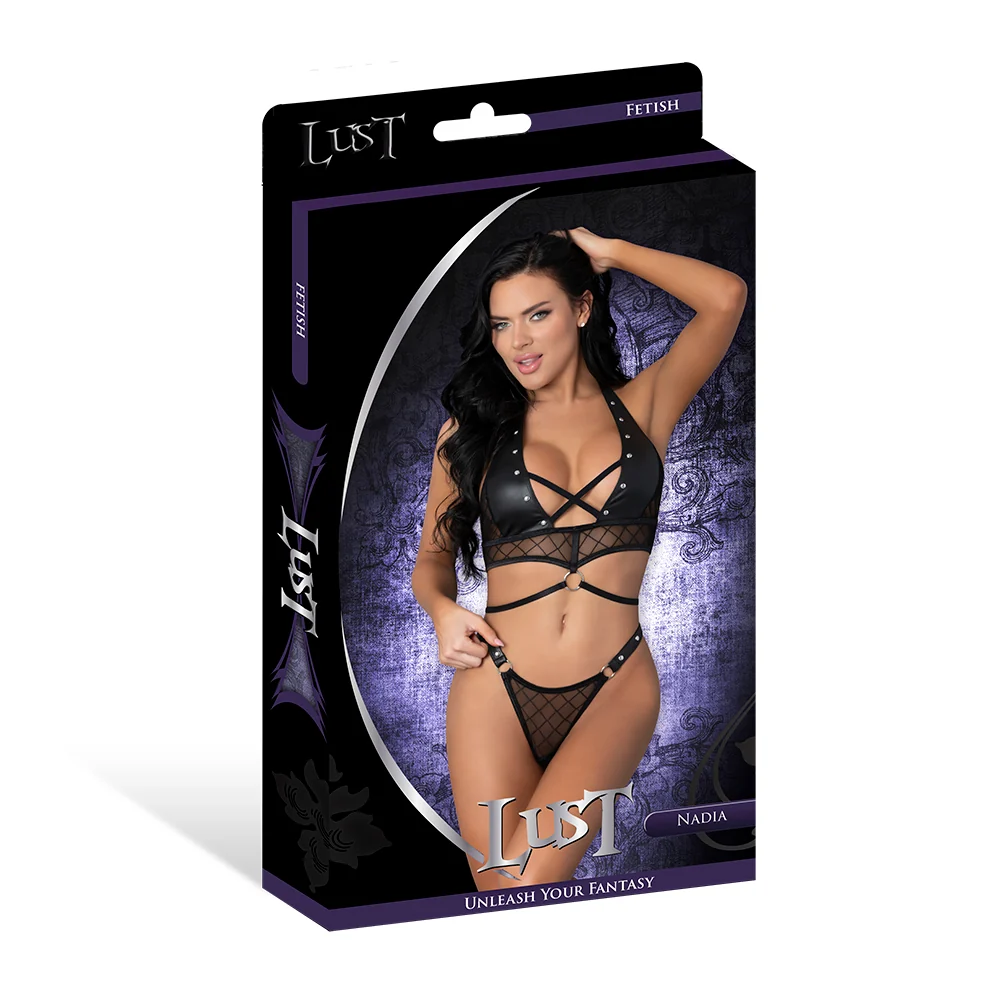 Lust Fetish Double Crossed Nadia Black L/XL - Image 5