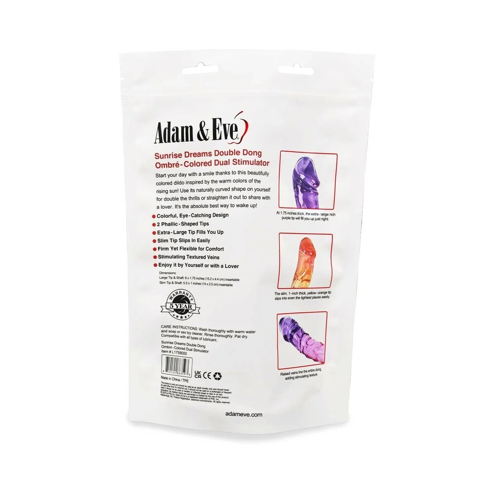 Adam & Eve Sunrise Dreams Double Dong - Image 11