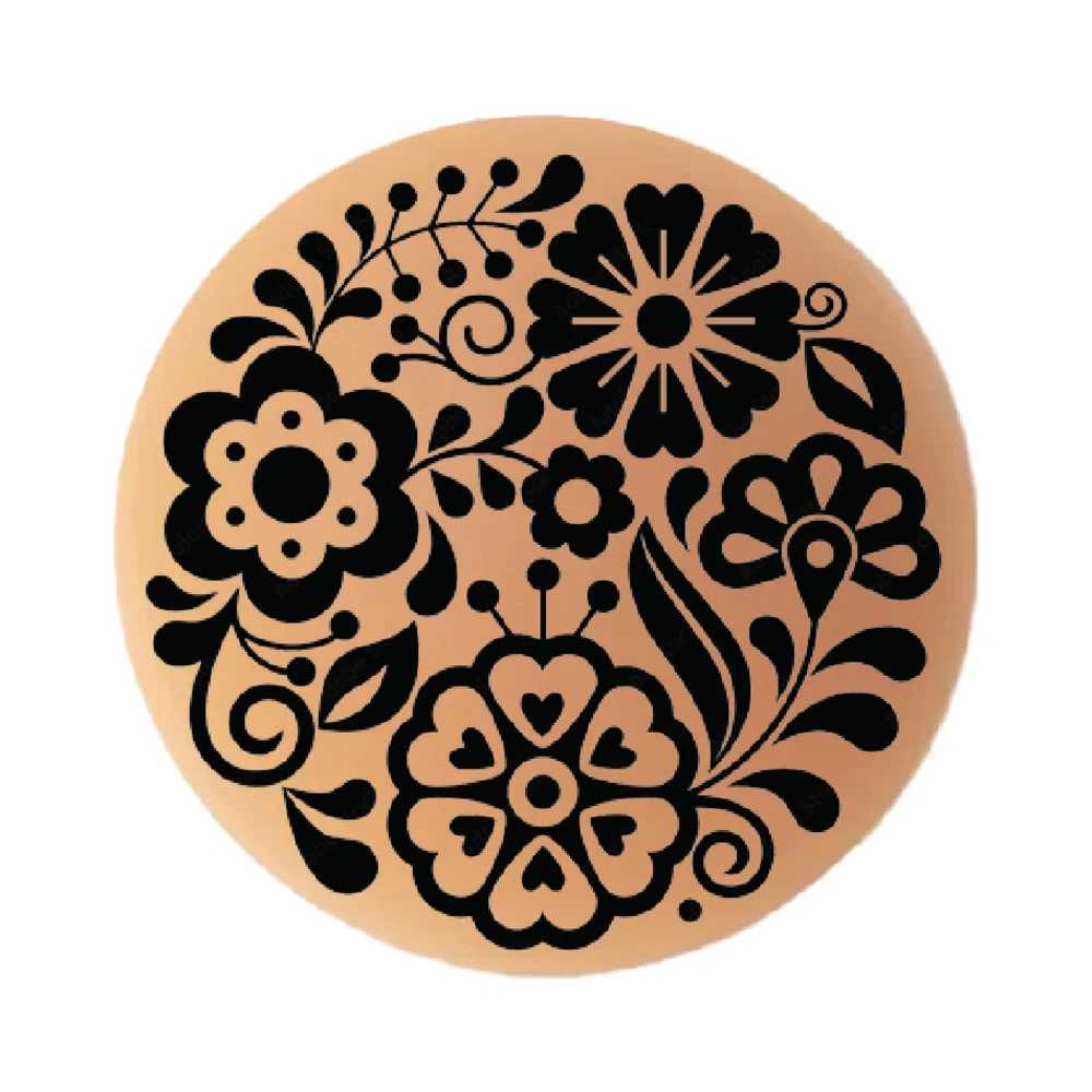 Pastease Halos Reusable Sticky Adhesive Silicone Nipple Cover Floral Nude Large D+ Cup - Image 4