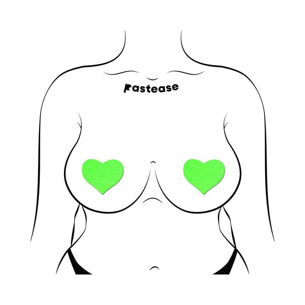 Pastease Love: Glow-in-the-Dark Hearts Pasties - Image 3