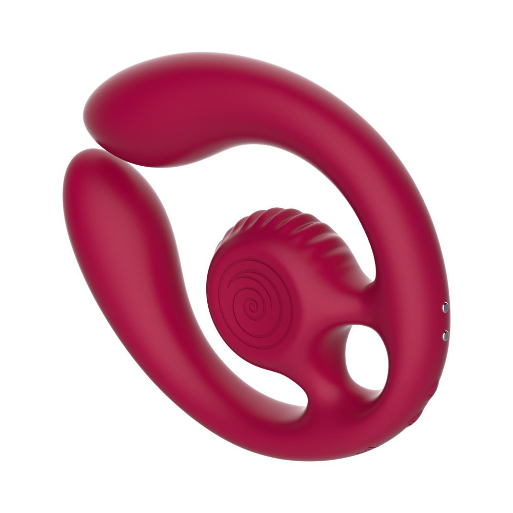 SVibe Snail GIZI Duo Couples Stimulator Burgundy - Image 7