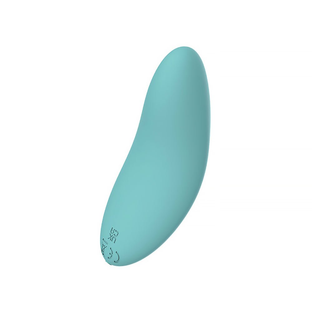 Spectrum Essentials Rechargeable Silicone Compact External Vibrator Blue - Image 2