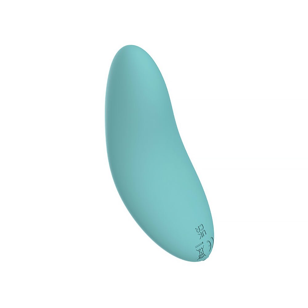 Spectrum Essentials Rechargeable Silicone Compact External Vibrator Blue - Image 3