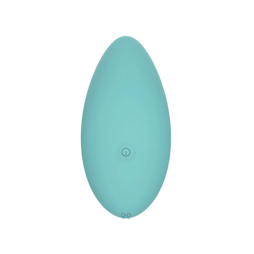 Spectrum Essentials Rechargeable Silicone Compact External Vibrator Blue - Image 12
