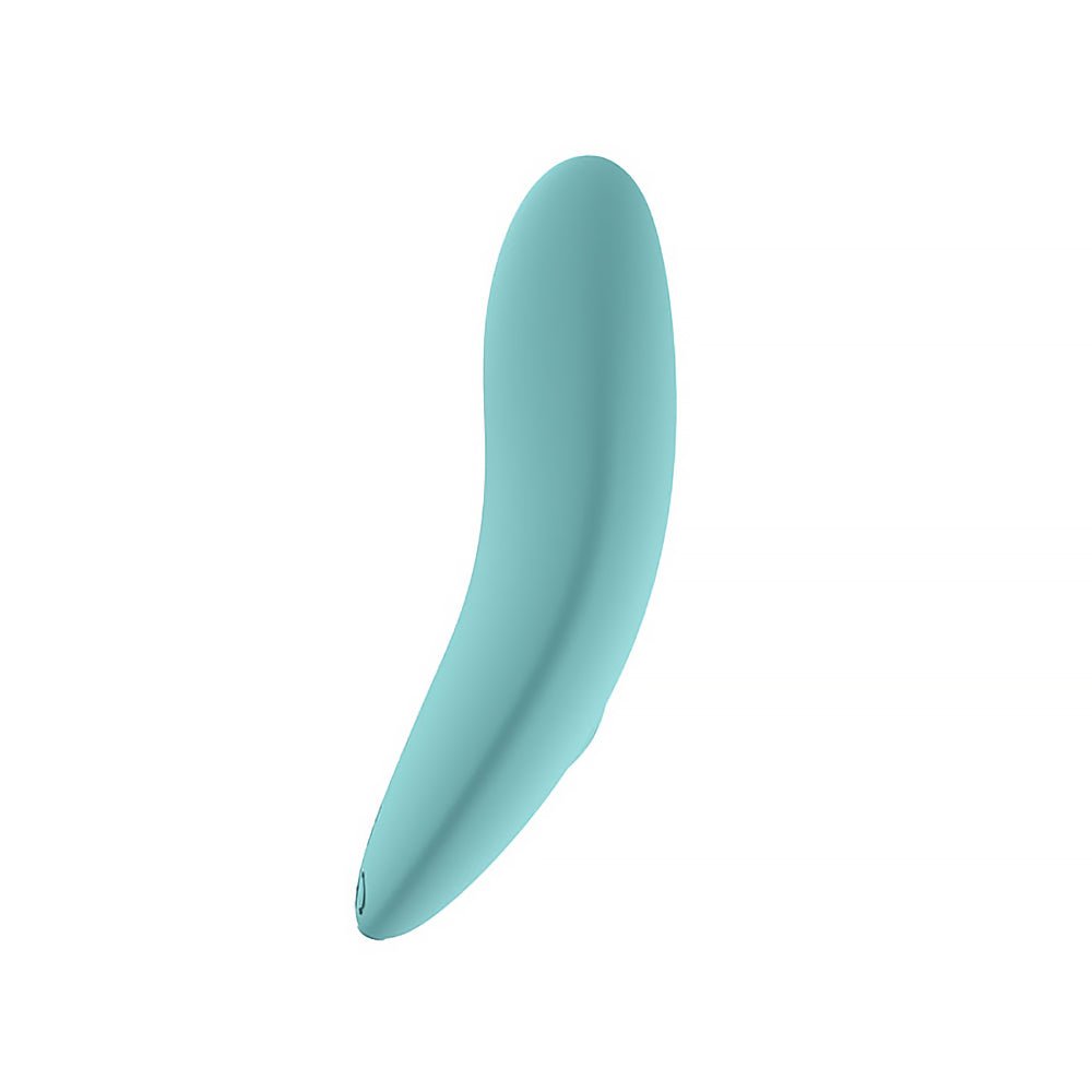 Spectrum Essentials Rechargeable Silicone Compact External Vibrator Blue - Image 5