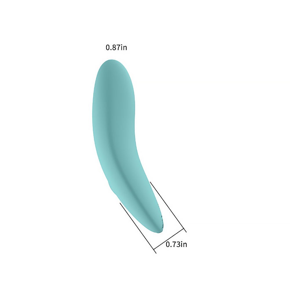 Spectrum Essentials Rechargeable Silicone Compact External Vibrator Blue - Image 6