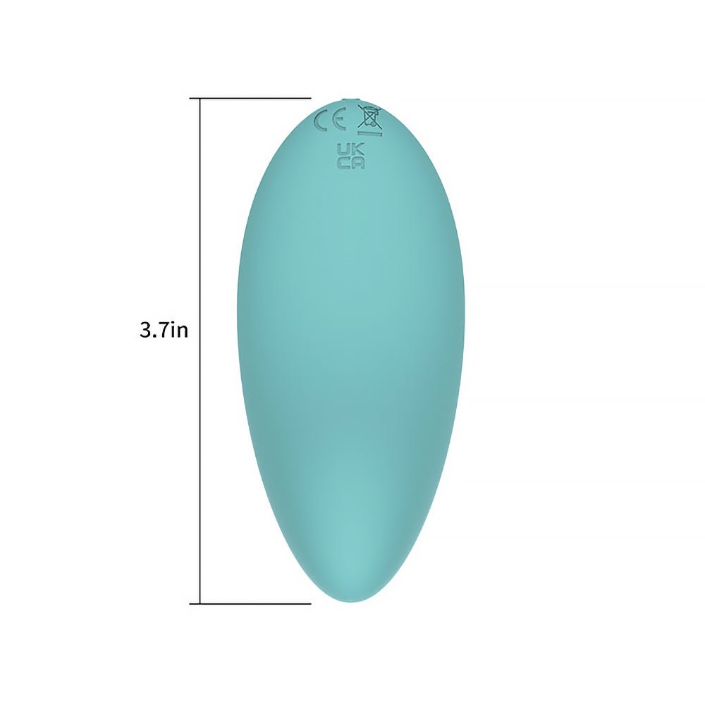 Spectrum Essentials Rechargeable Silicone Compact External Vibrator Blue - Image 7