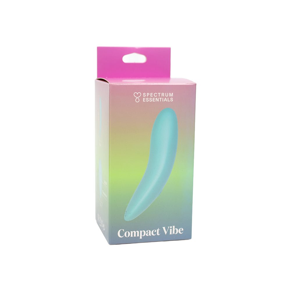 Spectrum Essentials Rechargeable Silicone Compact External Vibrator Blue - Image 8