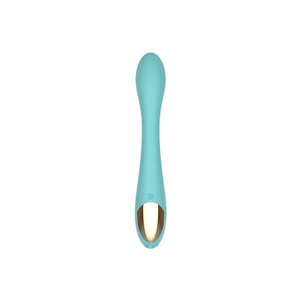 Spectrum Essentials Rechargeable Silicone G-Spot Vibrator Blue - Image 3