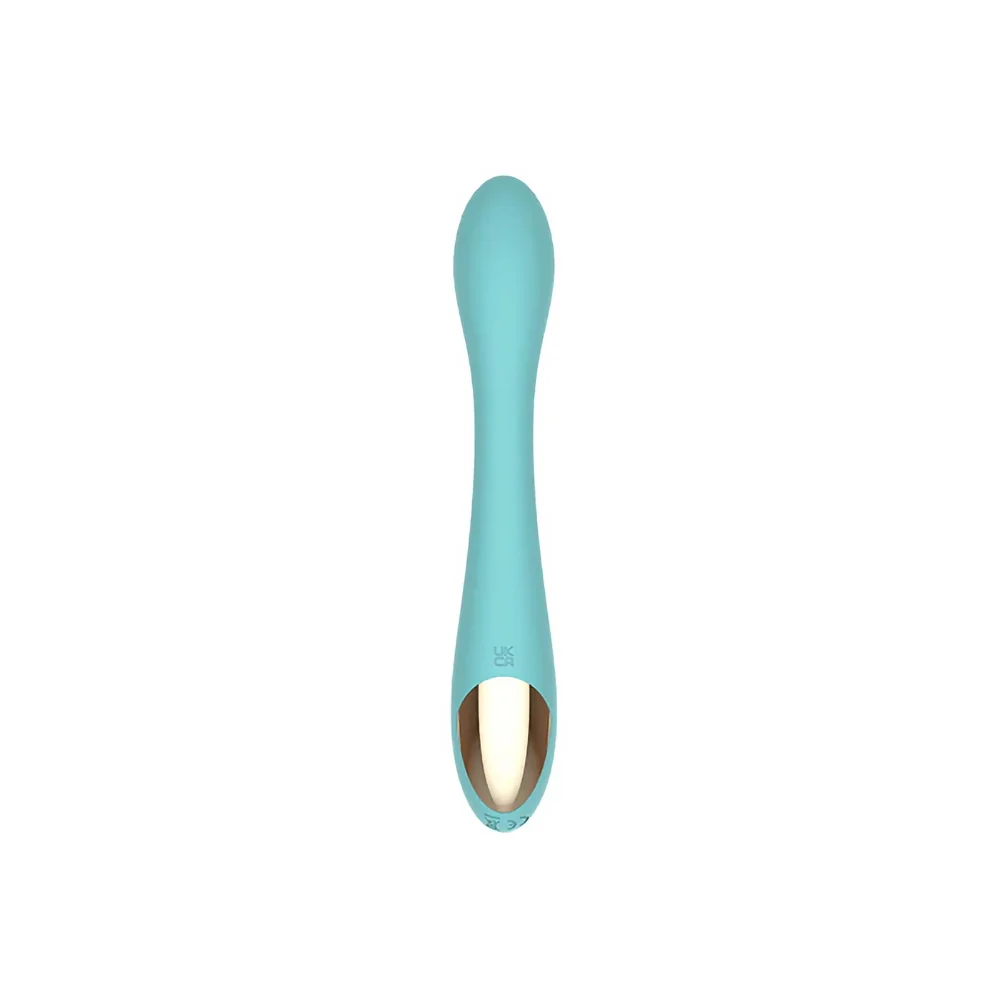 Spectrum Essentials Rechargeable Silicone G-Spot Vibrator Blue - Image 11