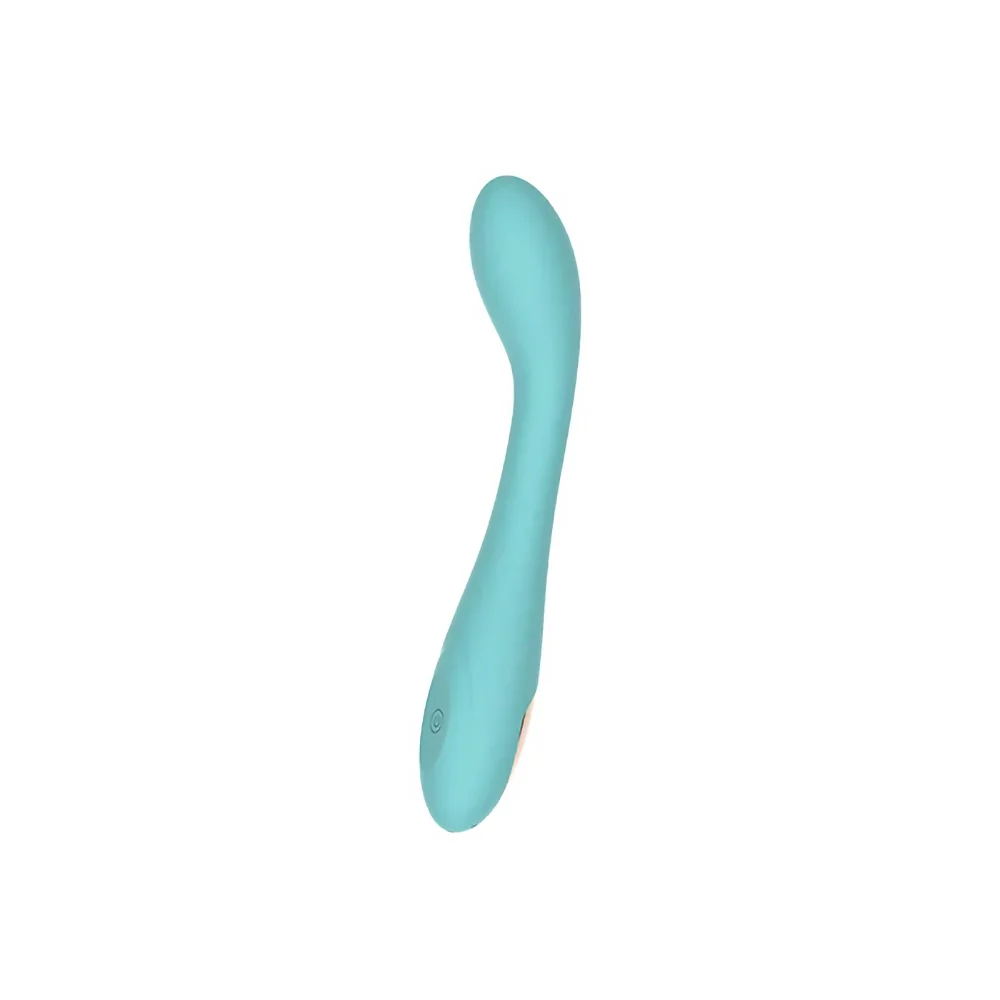 Spectrum Essentials Rechargeable Silicone G-Spot Vibrator Blue - Image 12