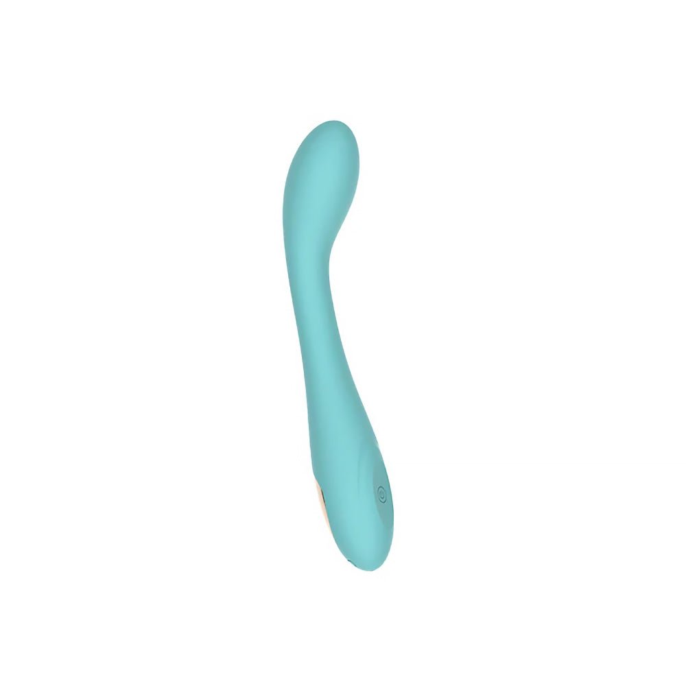 Spectrum Essentials Rechargeable Silicone G-Spot Vibrator Blue - Image 5