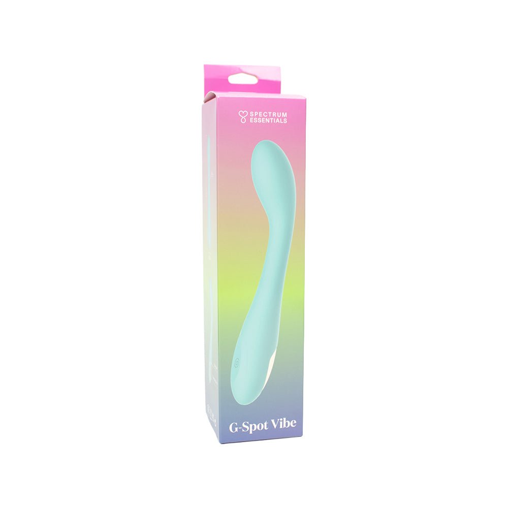 Spectrum Essentials Rechargeable Silicone G-Spot Vibrator Blue - Image 8