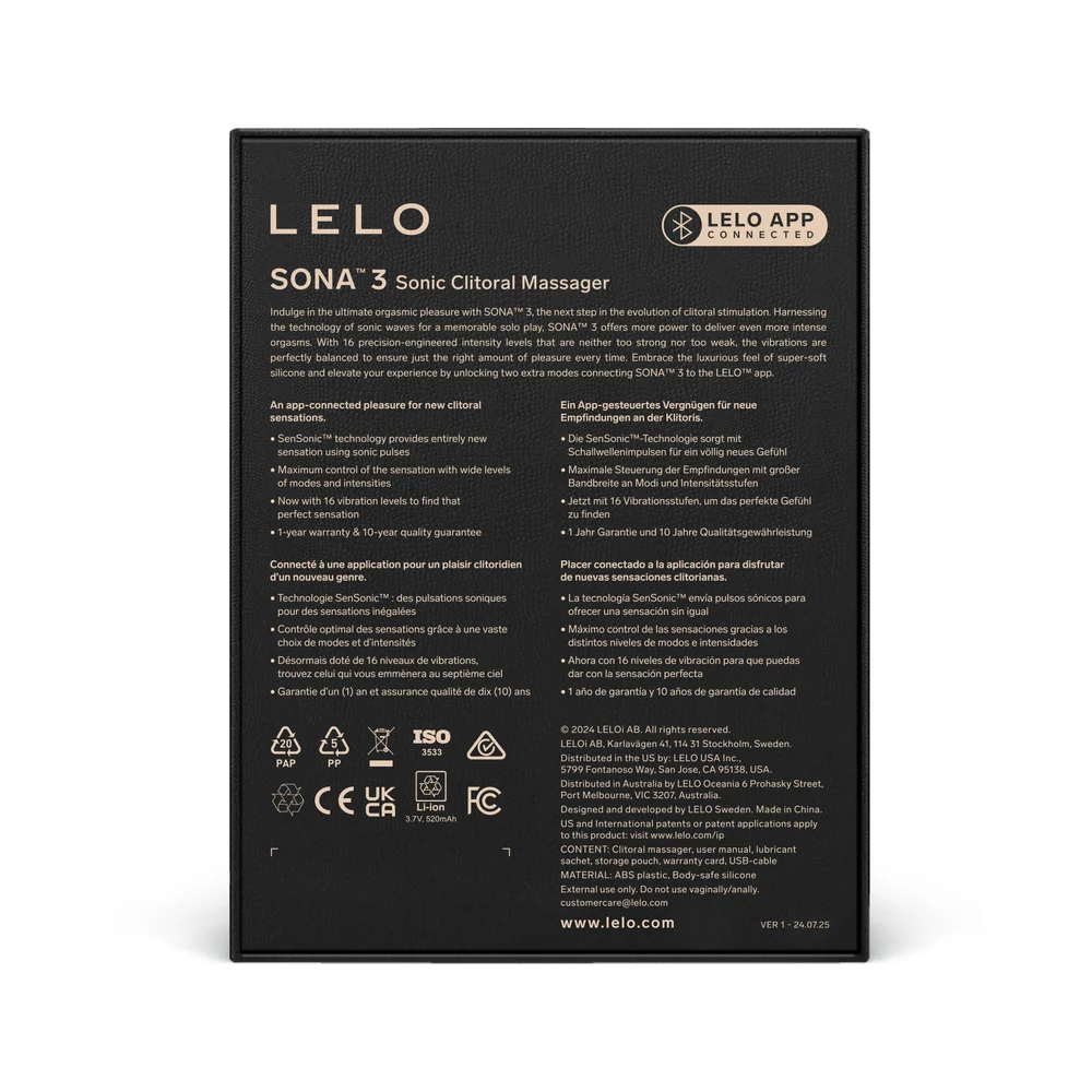 LELO SONA 3 Clitoral Stimulator Violet - Image 9