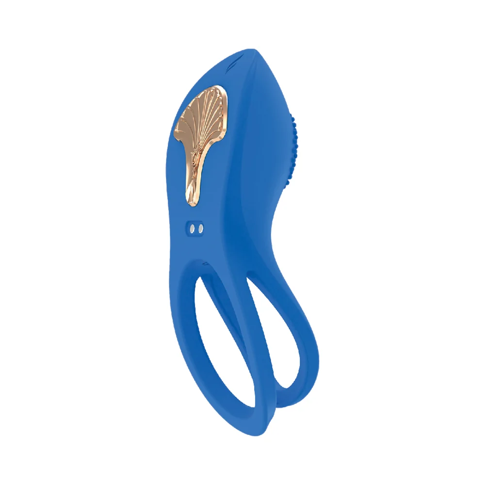 Gold Glam Cockring Blue - Image 5
