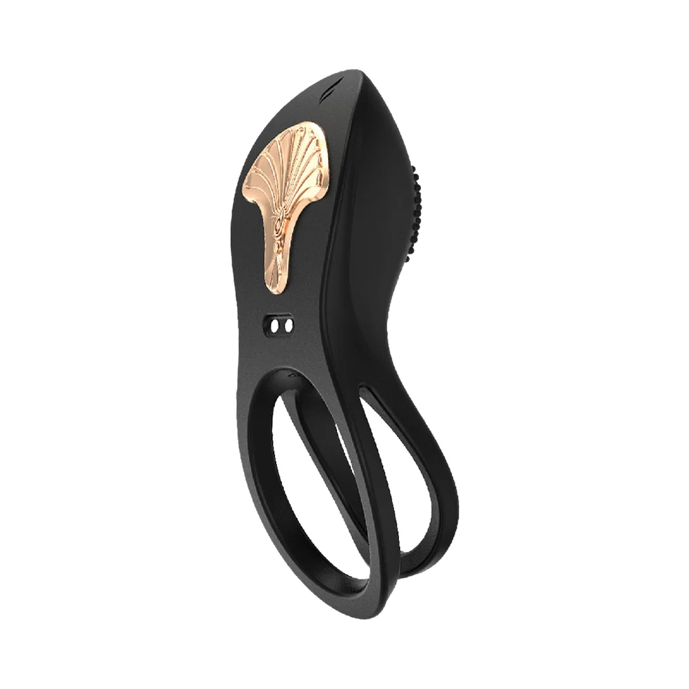 Gold Glam Cockring Black - Image 5