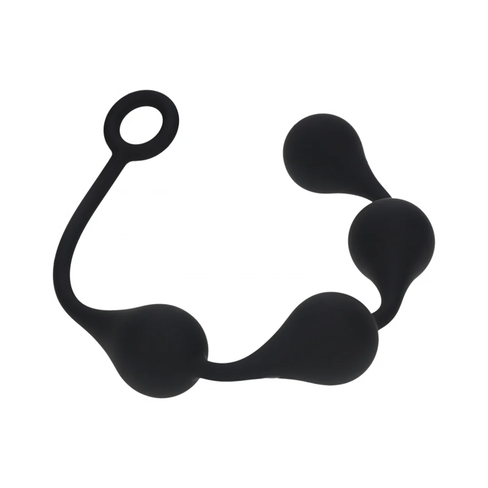 LEVELZ Waterdrop Silicone Anal Balls Large 40 mm Black - Image 3