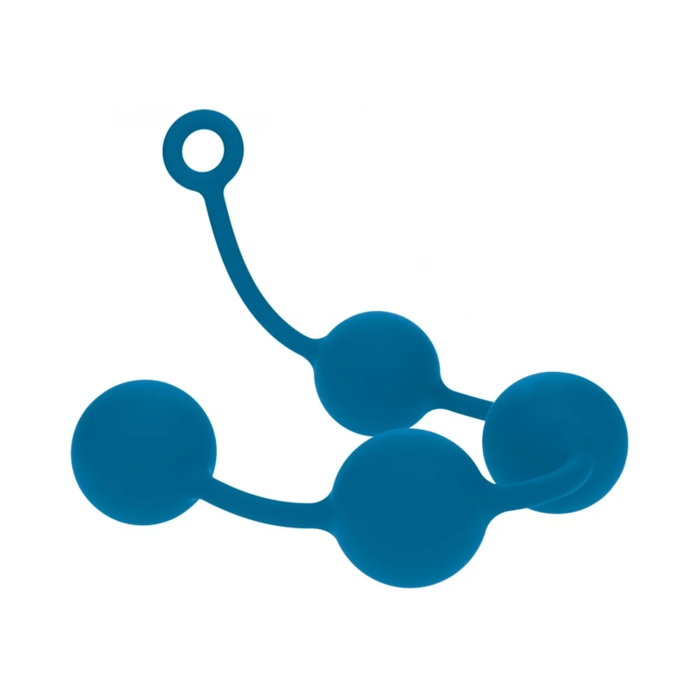LEVELZ Round Silicone Anal Balls XXLarge 60 mm Teal - Image 3