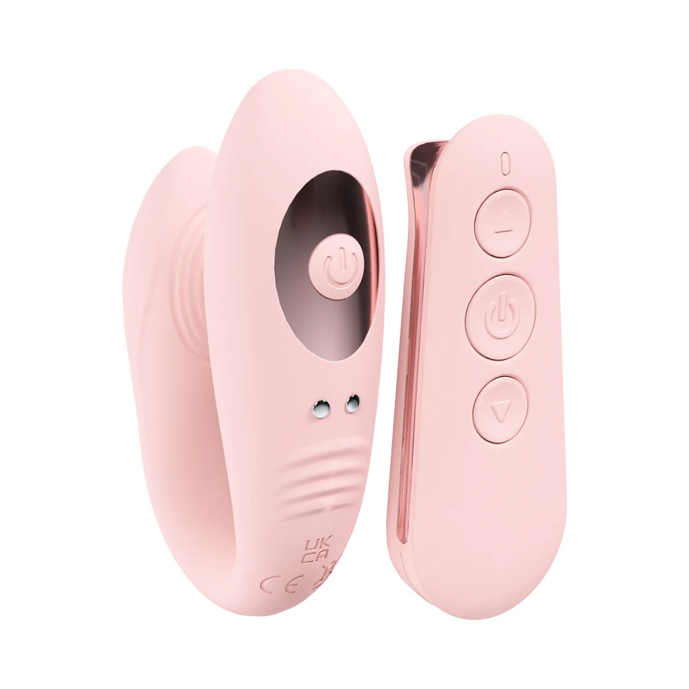Loveline Charme Rechargeable Silicone Dual Motor Vibrator Pink - Image 2