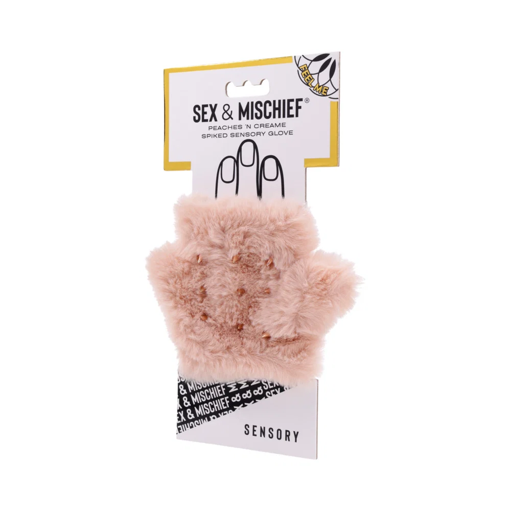 Sportsheets Sex & Mischief Peaches ''n CreaMe Spiked Sensory Glove - Image 4
