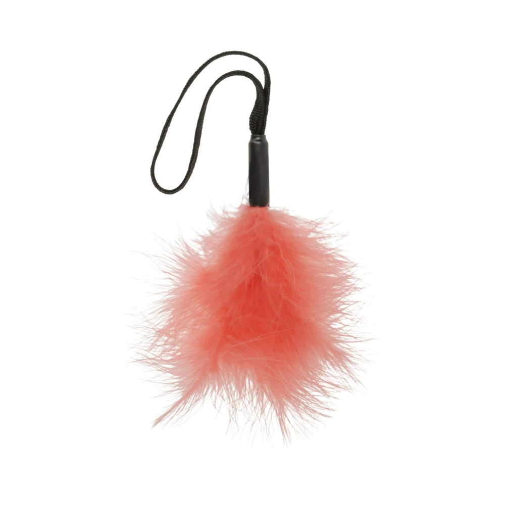 Sportsheets Sex & Mischief Peaches ''n CreaMe Wrist Feather Tickler Peach - Image 3