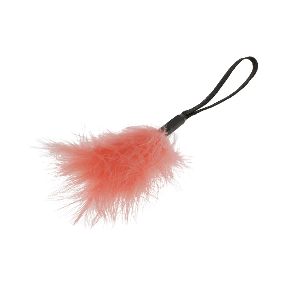 Sportsheets Sex & Mischief Peaches ''n CreaMe Wrist Feather Tickler Peach - Image 5