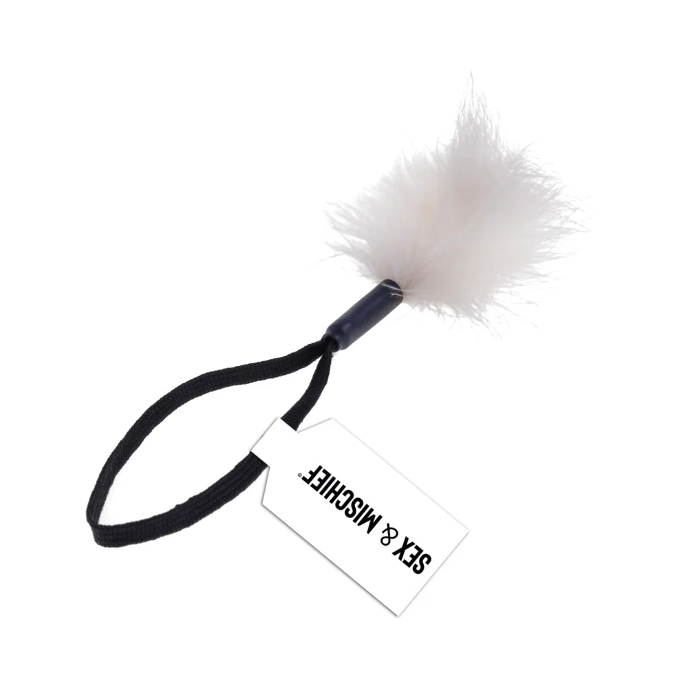 Sportsheets Sex & Mischief Peaches ''n CreaMe Wrist Feather Tickler CreaMe - Image 2