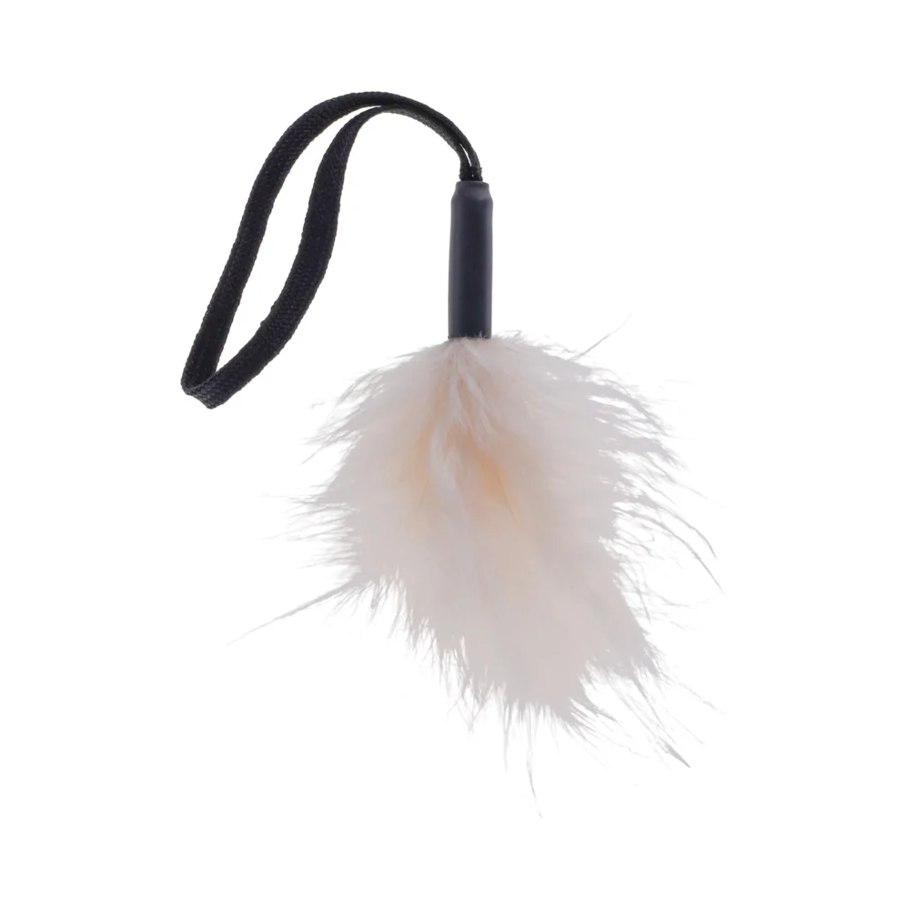 Sportsheets Sex & Mischief Peaches ''n CreaMe Wrist Feather Tickler CreaMe - Image 3