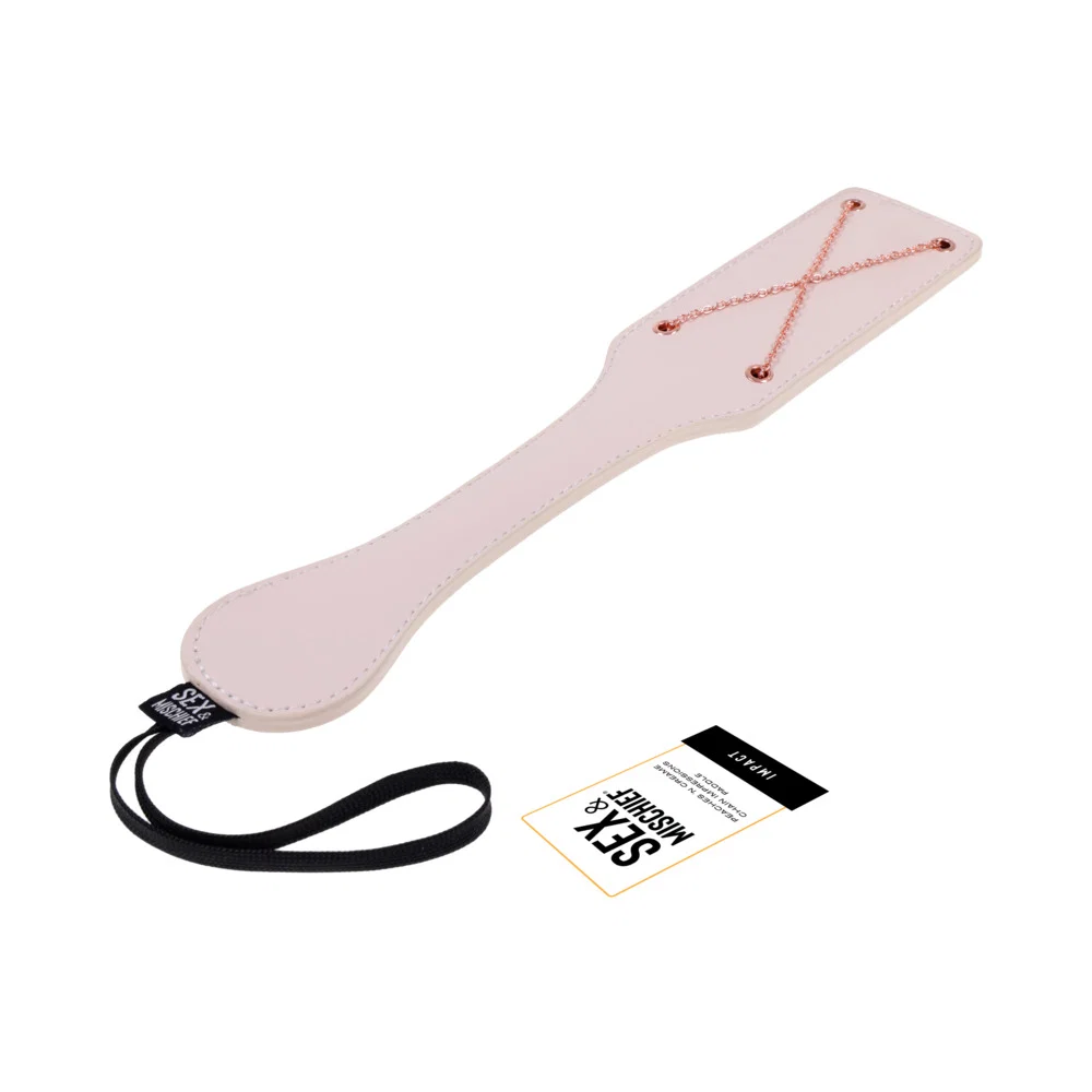 Sportsheets Sex & Mischief Peaches ''n CreaMe Chain Impressions Paddle - Image 2