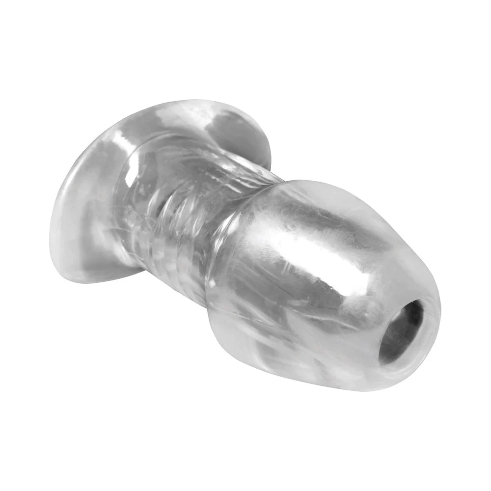 Master Series Dicked Clear Hollow Anal Plug Large - Image 5