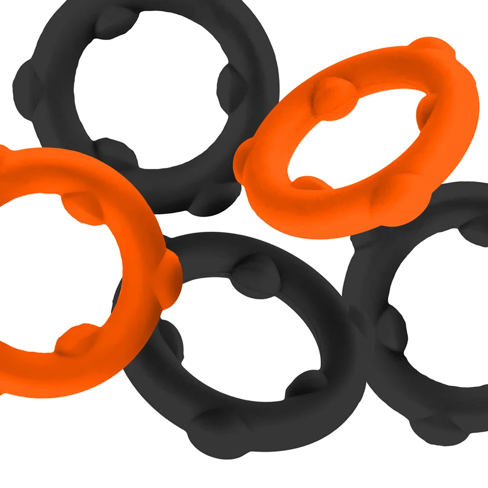 Oxballs Gearheads 5-Pack Spinner Rings Orange/Black - Image 3