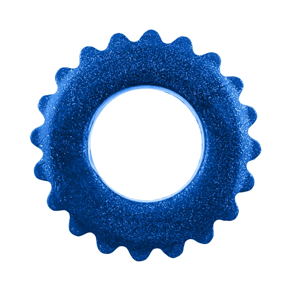 Oxballs Plushy Single Ring Blue Fire - Image 3