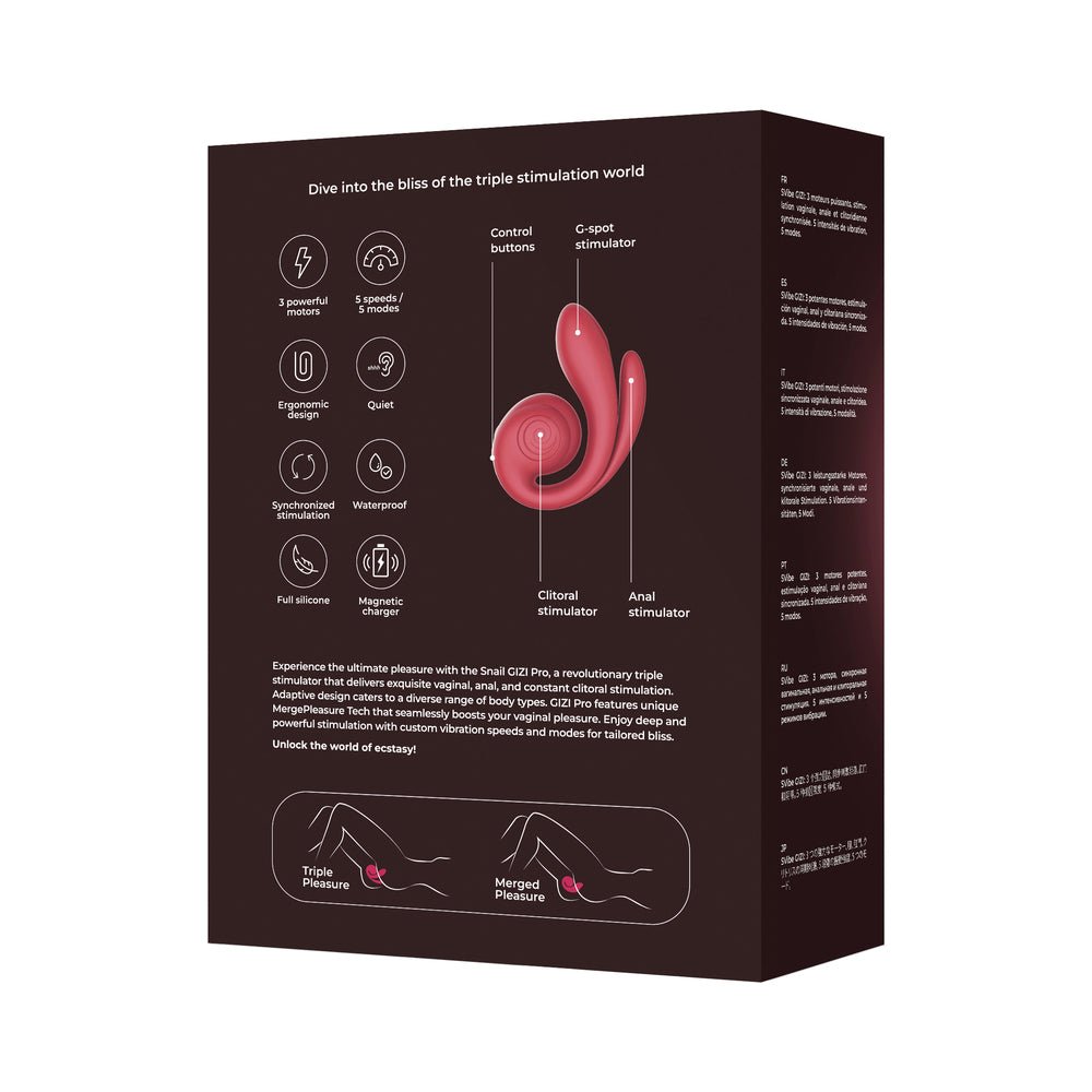 SVibe Snail Gizi Pro Vibrator Bordeaux - Image 10