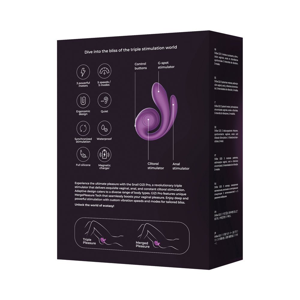 SVibe Snail Gizi Pro Vibrator Grape - Image 10
