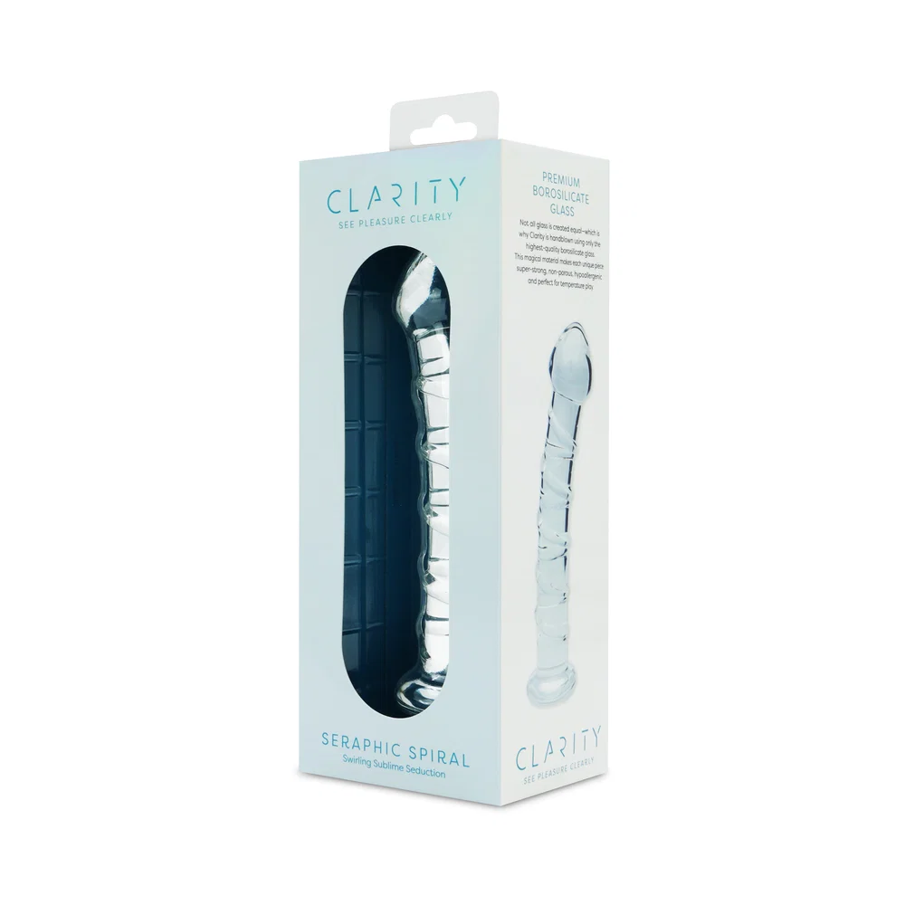 Clarity Seraphic Spiral Glass Dildo - Image 7