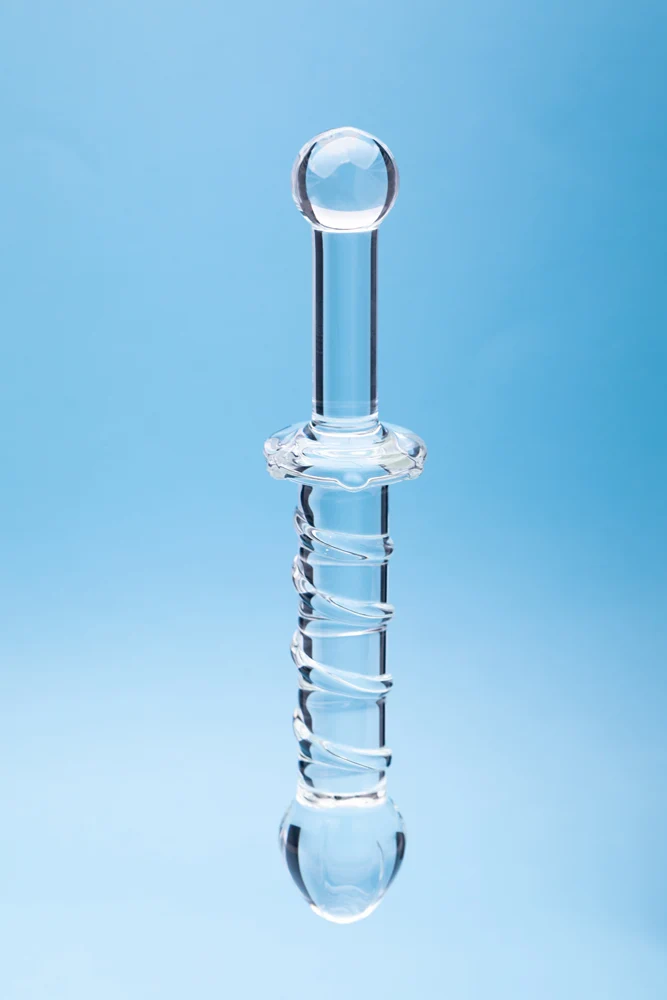 Clarity Elysian Swirl Glass Dildo - Image 3