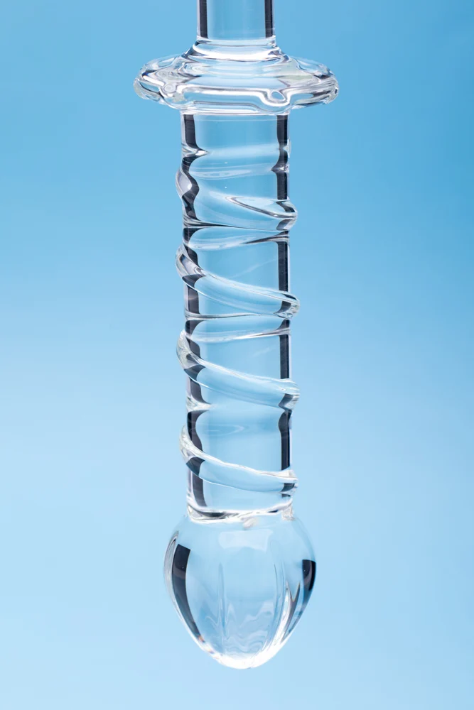 Clarity Elysian Swirl Glass Dildo - Image 4