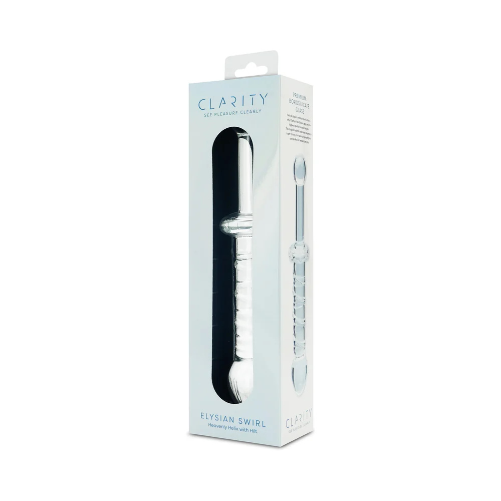 Clarity Elysian Swirl Glass Dildo - Image 5