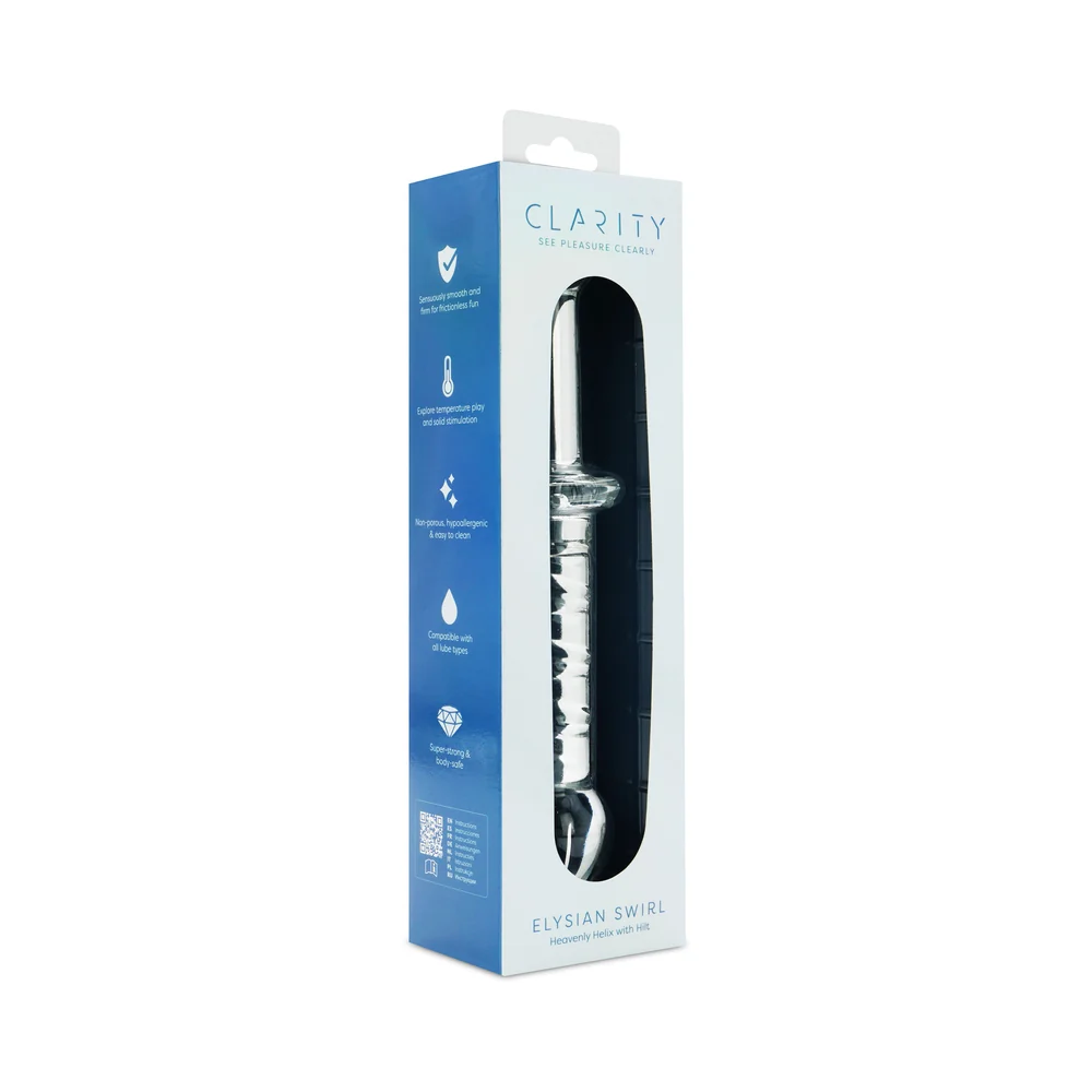 Clarity Elysian Swirl Glass Dildo - Image 6